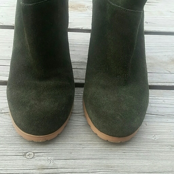 Crown Vintage Darcie Booties Sz 6.5 Green - Picture 3 of 7